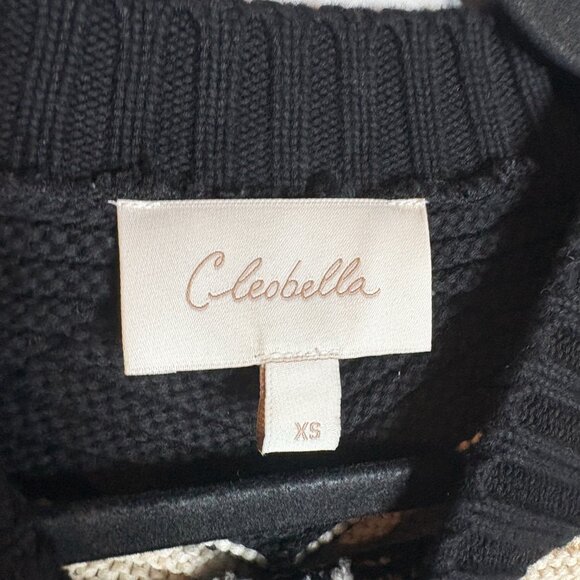 Cleobella Kori Sweater in Black & Ivory - Picture 4 of 6